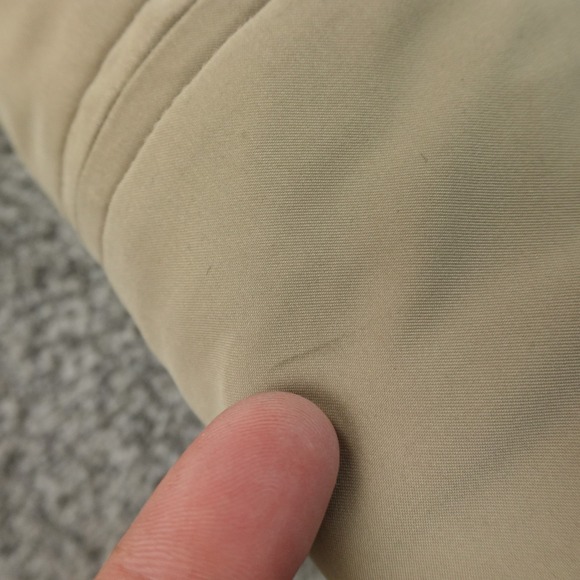 VTG Polo Ralph Lauren Jacket Mens XL Beige Bi Swing Full Zip Lined Bomber Coat - Picture 9 of 10